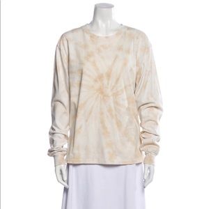 Reformation Tie-Dye Print Scoop Neck Sweatshirt